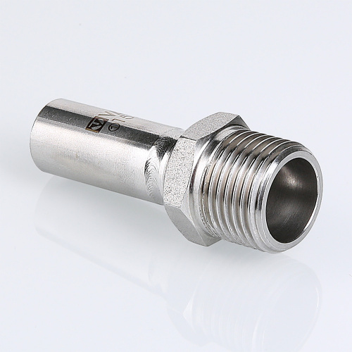 Фитинг нержавеющая сталь VALTEC Вставка резьбовая с нар.р. 22х1/2" фото в интернет-магазине САНТЕХСИТИ