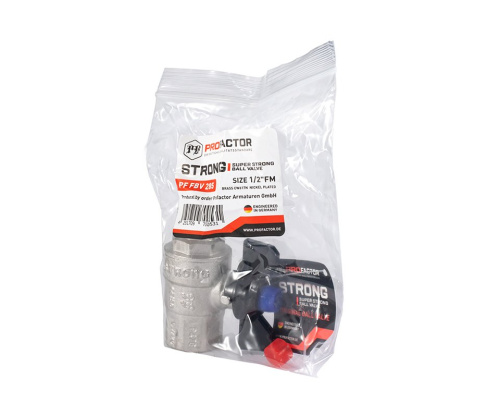 Кран шаровый PROFACTOR STRONG 1/2" вн.-нар. бабочка  фото в интернет-магазине САНТЕХСИТИ