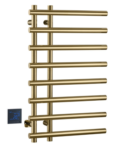 Полотенцесушитель электрический круглый сухой Boheme 722-MG MATT GOLD фото в интернет-магазине САНТЕХСИТИ