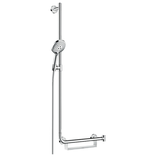 Hansgrohe Raindance Select S 120 EcoSm/U'Comf Душевой гарнитур, настенный, с ручным душем, цвет: хром фото в интернет-магазине САНТЕХСИТИ