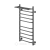 Полотенцесушитель НИКА с греющим кабелем WAY III c полкой 100/50 U RAL9005 mat фото в интернет-магазине САНТЕХСИТИ