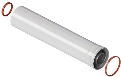 Труба коаксиальная VIVAT D60/100-0.50м (20) фото в интернет-магазине САНТЕХСИТИ