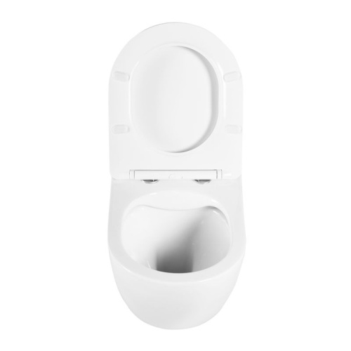 Подвесной унитаз BelBagno Uno безободковый, сиденье soft close, белый фото в интернет-магазине САНТЕХСИТИ