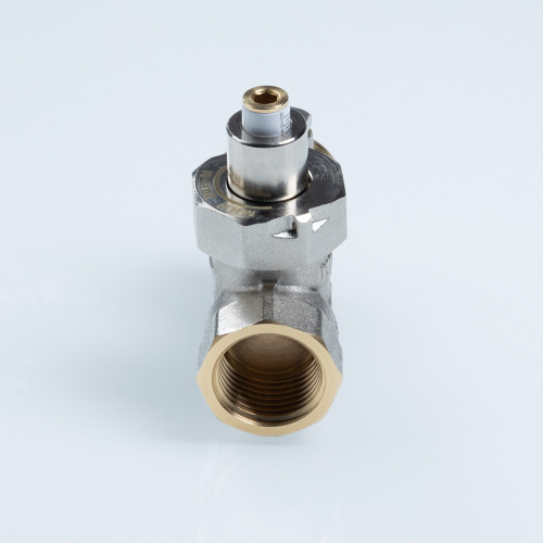 Клапан VALTEC запорно-регулирующий с выходом под датчик температуры 1/2"x3/4" Евроконус фото в интернет-магазине САНТЕХСИТИ