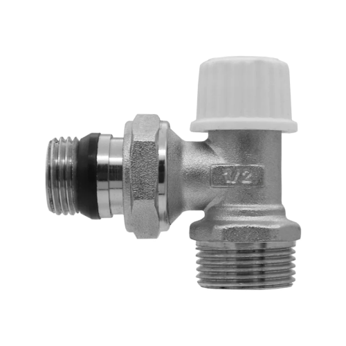 Вентиль регулировочный радиаторный VIEIR 1/2"х3/4EK (под евроконус) нижний угловой фото в интернет-магазине САНТЕХСИТИ
