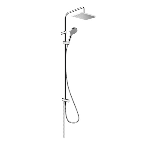 Hansgrohe Vernis Shape Душевая стойка с верхним душем 230 1jet Reno EcoSmart, цвет: хром фото в интернет-магазине САНТЕХСИТИ