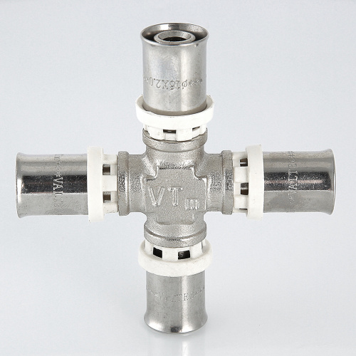 Пресс фитинг VALTEC Крестовина 20х16х20х16 фото в интернет-магазине САНТЕХСИТИ