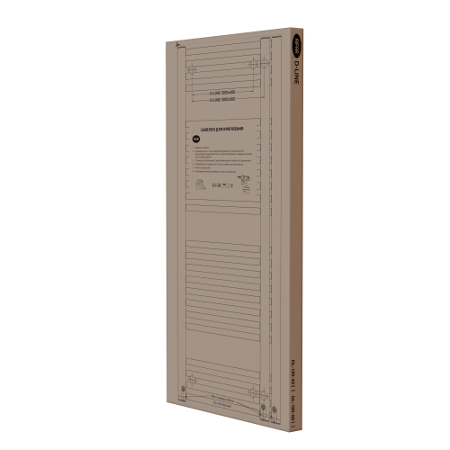 Полотенцесушитель RIFAR электрический D-BEND черный матовый цвет 600х1800х68 500Вт фото в интернет-магазине САНТЕХСИТИ