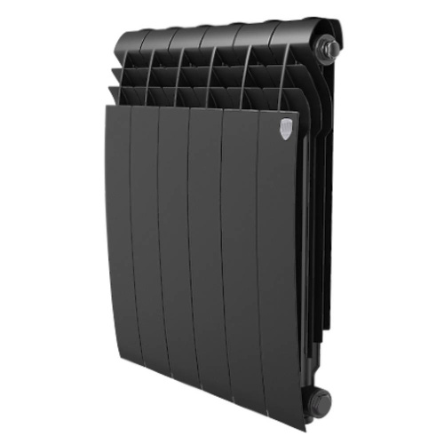 Радиатор алюминиевый Royal Thermo BiLiner 500/80 6 секций / Noir Sable фото в интернет-магазине САНТЕХСИТИ
