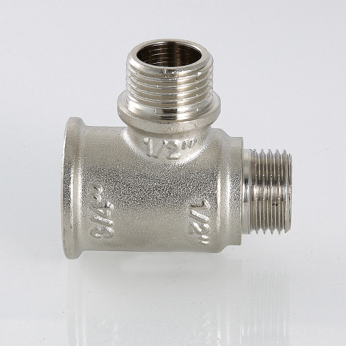 Резьбовой фитинг VALTEC Тройник с двумя переходами на нар. р. 3/4"х1/2"х3/4"" вн.-нар.-нар фото в интернет-магазине САНТЕХСИТИ