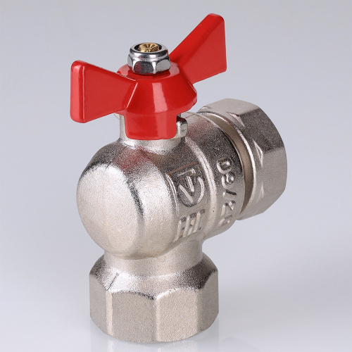 Кран шаровой угловой с накидной гайкой VALTEC (КОРОТКИЙ) 3/4" вн-вн (12/48) фото в интернет-магазине САНТЕХСИТИ
