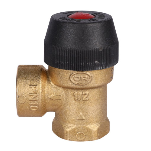 Клапан предохранительный для отопления 6 бар 1/2"х1/2" (487.160) STOUT фото в интернет-магазине САНТЕХСИТИ