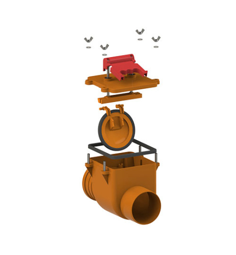 Обратный клапан Tatpolimer горизонтальный ТП-85.100 фото в интернет-магазине САНТЕХСИТИ