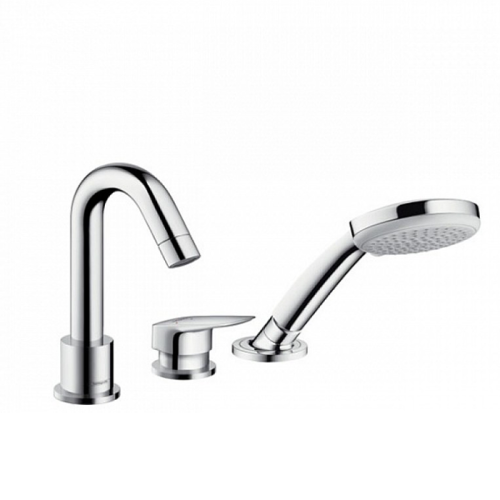 Hansgrohe Logis, Смеситель на борт ванны, на 3 отверстия, Цвет: хром фото в интернет-магазине САНТЕХСИТИ