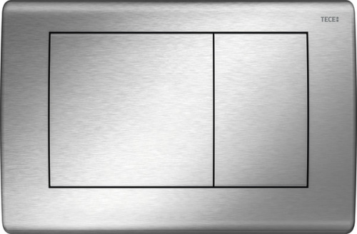 Накладная панель TECE planus нерж. сталь с двумя клавишами Хром матовый фото в интернет-магазине САНТЕХСИТИ