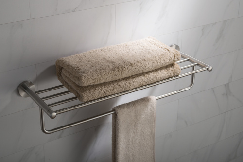 Полка для полотенец Timo Saona 13058/13 никель фото в интернет-магазине САНТЕХСИТИ