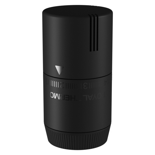 Термоголовка жидкостная Royal Thermo Design М30х1,5 (черный soft touch) фото в интернет-магазине САНТЕХСИТИ