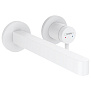 Hansgrohe Finoris Смеситель для раковины, встраиваемый, излив 22.8см., внешняя часть, цвет: белый матовый фото в интернет-магазине САНТЕХСИТИ