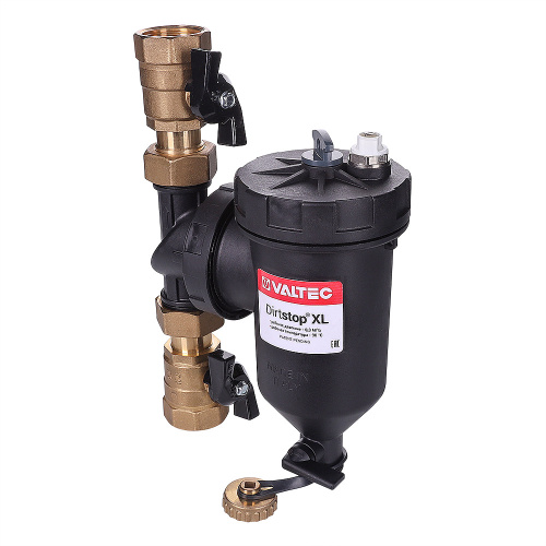 Фильтр-дешламатор VALTEC с пластиковым корпусом (Dirstop XL) 1" фото в интернет-магазине САНТЕХСИТИ