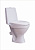 Унитаз-компакт W 101 GESSO кос.выпуск, ниж. подвод,1 уров. арматура, сид. полипропилен фото в интернет-магазине САНТЕХСИТИ
