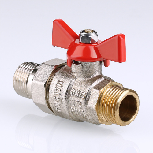 Кран с полусгоном VALTEC прямой 1/2" нар.-нар. фото в интернет-магазине САНТЕХСИТИ