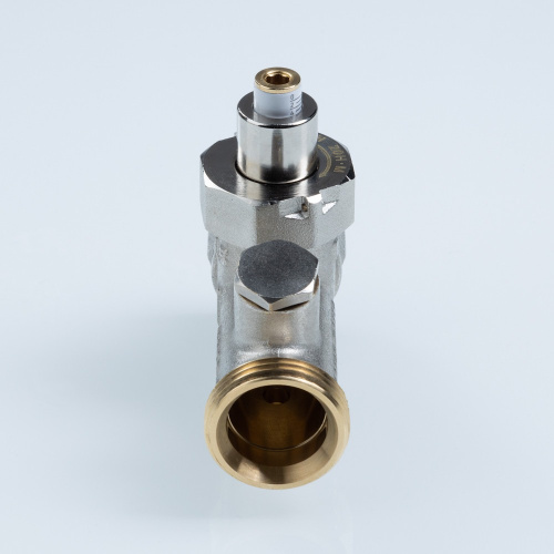 Клапан VALTEC запорно-регулирующий с выходом под датчик температуры 1/2"x3/4" Евроконус фото в интернет-магазине САНТЕХСИТИ