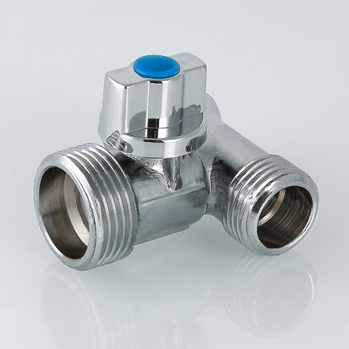 Кран проходной VALTEC для стиральной машины 1/2"х3/4"х1/2 фото в интернет-магазине САНТЕХСИТИ