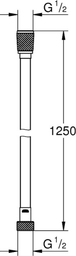 Гигиенический душ GROHE со смесителем встраиваемый BauCurve 124899 хром фото в интернет-магазине САНТЕХСИТИ