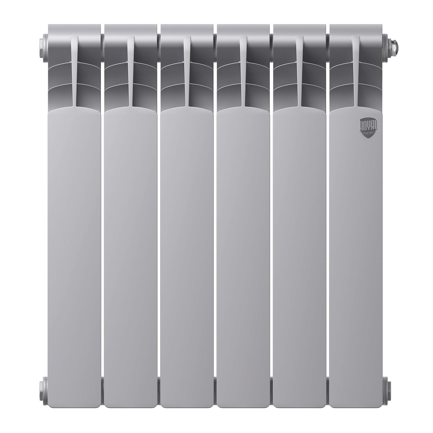 Радиатор биметаллический Royal Thermo Revolution Bimetall 500 2.0/Silver Satin – 6 секц. фото в интернет-магазине САНТЕХСИТИ