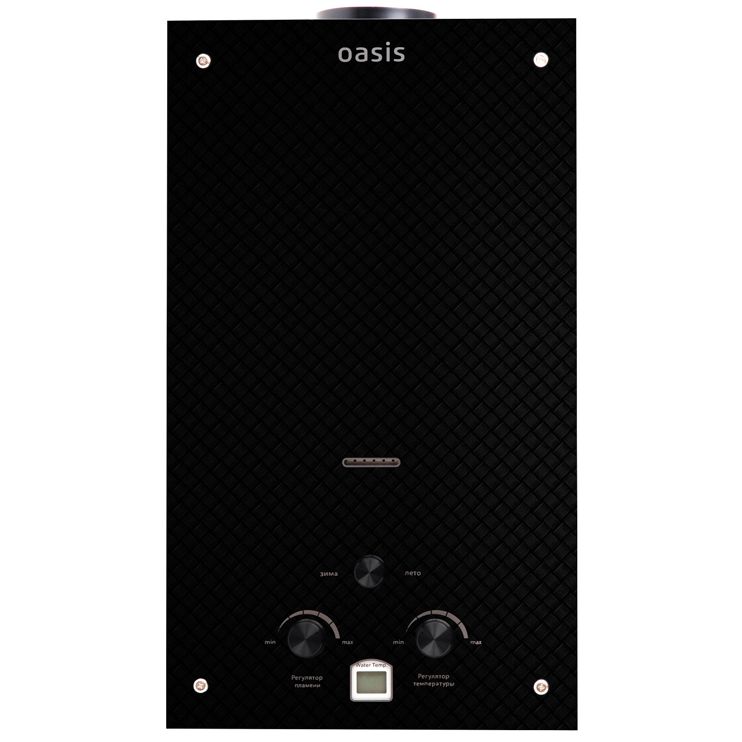 Водонагреватель проточный газовый OASIS GLASS 10 л/мин (20кв) 20 KG Черный фото в интернет-магазине САНТЕХСИТИ