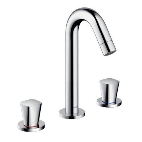 Hansgrohe Logis Смеситель для раковины, на 3 отв., цвет: хром фото в интернет-магазине САНТЕХСИТИ