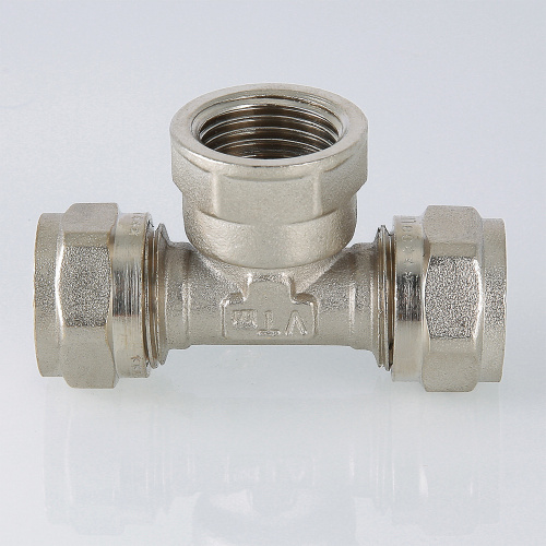 Обжимной фитинг VALTEC Тройник с переходом на вн. р. 20х1/2" фото в интернет-магазине САНТЕХСИТИ