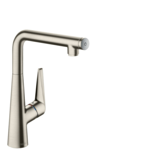 Hansgrohe Talis M51 Смеситель  для кухни на 1 отв, поворотный излив: 18.5см с вытяжным душем, 2jet, h:15.2см, цвет: нержавейка фото в интернет-магазине САНТЕХСИТИ