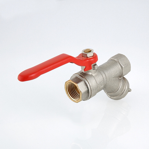 Кран шаровой со встроенным фильтром VALTEC 1/2" вн-вн стальная рукоятка фото в интернет-магазине САНТЕХСИТИ