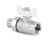 Кран с полусгоном PROFACTOR 1/2" прямой   (12/120) фото в интернет-магазине САНТЕХСИТИ