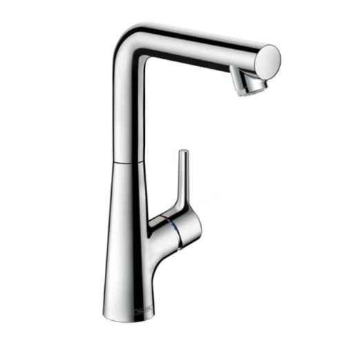 Hansgrohe Talis S, Смеситель для раковины, с донным клапаном, Цвет: хром фото в интернет-магазине САНТЕХСИТИ