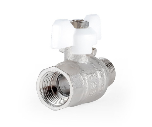 Кран шаровый PROFACTOR 1/2" вн.-нар. бабочка 12/120 фото в интернет-магазине САНТЕХСИТИ