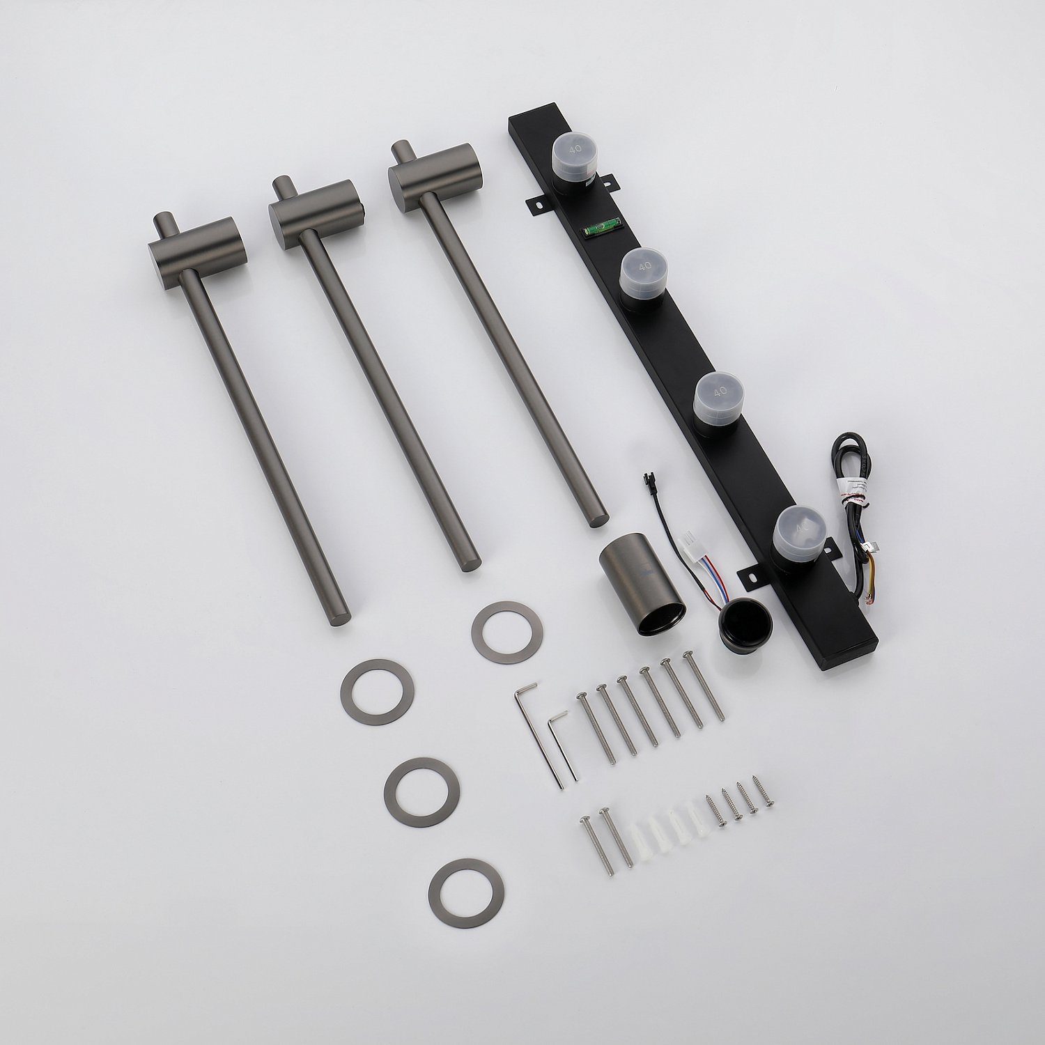 Полотенцесушитель электрический, встроенный Timo Saona 030/18SM черное золото фото в интернет-магазине САНТЕХСИТИ