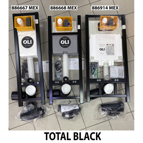 Модуль OLI 886668 Expert Total Black LE для подвесного унитаза, механика ширина 400 мм фото в интернет-магазине САНТЕХСИТИ