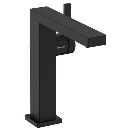 Hansgrohe Tecturis E Смеситель для раковины, на 1 отв., высота: 15см., с донным клапаном, цвет: черный матовый фото в интернет-магазине САНТЕХСИТИ