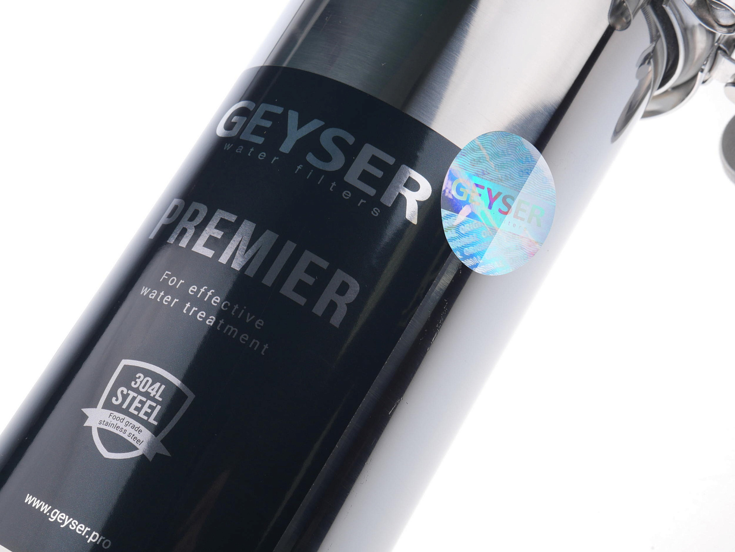 Магистральный фильтр Гейзер-Премьер SL10 из нерж. стали 3/4" фото в интернет-магазине САНТЕХСИТИ