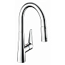 Hansgrohe Talis S, Смеситель для кухни, с выдвижным душем, Цвет: хром фото в интернет-магазине САНТЕХСИТИ