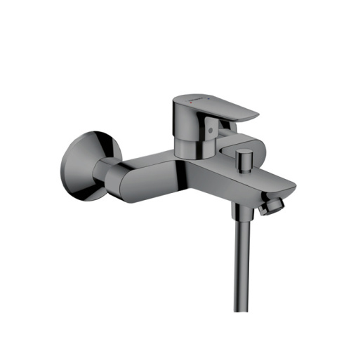 Hansgrohe Talis E Смеситель для ванны настенный, излив 194мм, цвет: шлифованный черный хром фото в интернет-магазине САНТЕХСИТИ