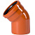 Канализация SINIKON UNIVERSAL (оранж.цв, наружняя) Отвод 110х45 фото в интернет-магазине САНТЕХСИТИ