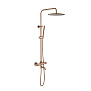 Душевая система с термостатом Timo Saona SX-2380/19 розовое золото фото в интернет-магазине САНТЕХСИТИ