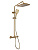 Душевая система KAISER Serio с термостатом /Латунь /Шлифованное золото фото в интернет-магазине САНТЕХСИТИ
