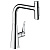 Hansgrohe Metris M71 Смеситель для кухни, на 1 отв, поворотный излив: 20.8см с вытяжным душем, 2jet, h238мм, sBox кнопка вкл/выкл,, цвет: хром фото в интернет-магазине САНТЕХСИТИ