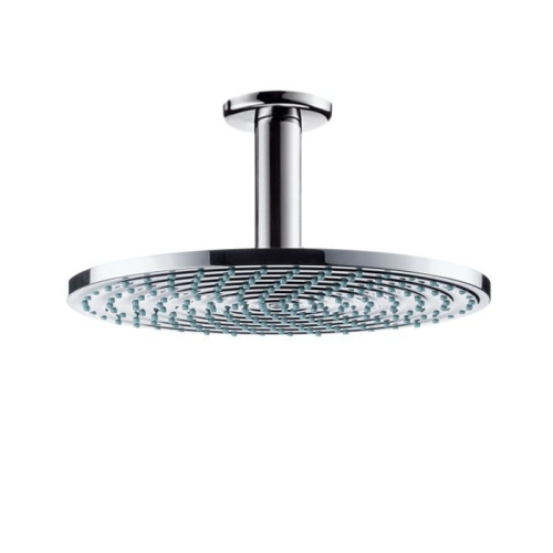 Hansgrohe Raindance Air Верхний душ, с потолочным подсоединением, экстра широкая душевая струя, с технологией AIR, защита от загрязнений QuickClean, с потолочным подсоединением 100 мм, с защитой от люфта, цвет: хром фото в интернет-магазине САНТЕХСИТИ