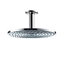 Hansgrohe Raindance Air Верхний душ, с потолочным подсоединением, экстра широкая душевая струя, с технологией AIR, защита от загрязнений QuickClean, с потолочным подсоединением 100 мм, с защитой от люфта, цвет: хром фото в интернет-магазине САНТЕХСИТИ