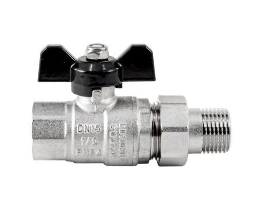 Кран с полусгоном PROFACTOR STRONG 1/2" прямой фото в интернет-магазине САНТЕХСИТИ